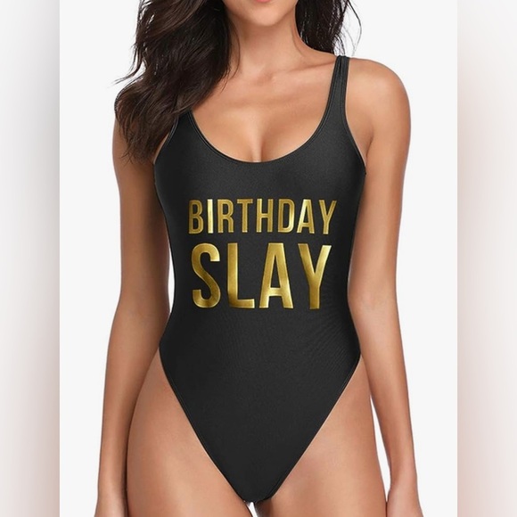 Baywatch-Inspired One Piece Swimsuit with High Cut and low back birthday slay XL - Picture 1 of 7